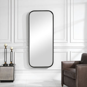 Concord Tall Mirror, Black - elegant mirror for adding style and light to any room | Image 1 | InSTYLE Home & Rugs