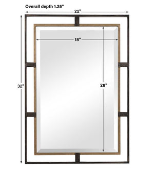 Carrizo Rectangle Mirror - full-length mirror for creating the illusion of space and light | Image 6 | InSTYLE Home & Rugs
