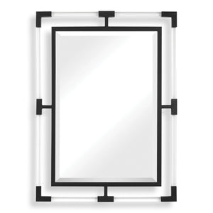 Balkan Mirror, Black - elegant mirror for adding style and light to any room | Image 2 | InSTYLE Home & Rugs