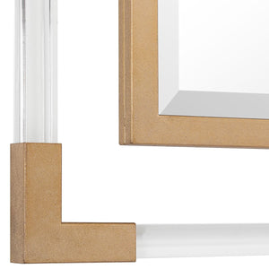 Balkan Square Mirror, Gold - modern mirror with sleek design for contemporary interiors | Image 5 | InSTYLE Home & Rugs
