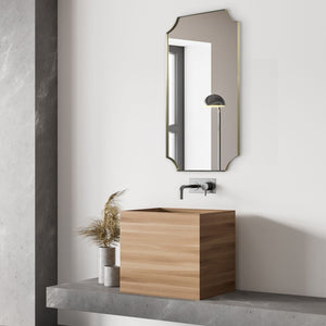 Lennox Mirror, Brass - elegant mirror for adding style and light to any room | Image 1 | InSTYLE Home & Rugs