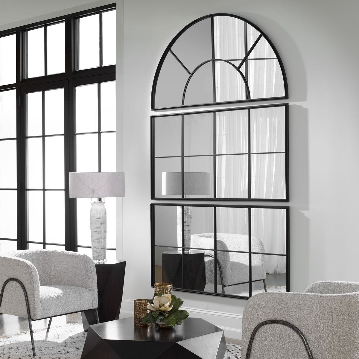 Rousseau Arch Mirror - elegant mirror for adding style and light to any room | Image 1 | InSTYLE Home & Rugs