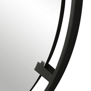 Cashel Round Mirror - modern mirror with sleek design for contemporary interiors | Image 4 | InSTYLE Home & Rugs
