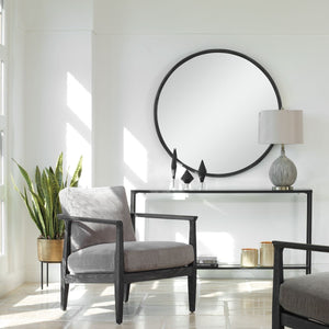 Dawsyn Round Mirror - full-length mirror for creating the illusion of space and light | Image 1 | InSTYLE Home & Rugs