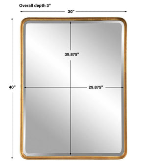 Crofton Large Mirror, Gold - elegant mirror for adding style and light to any room | Image 7 | InSTYLE Home & Rugs