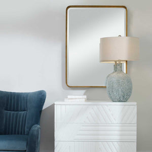 Crofton Large Mirror, Gold - elegant mirror for adding style and light to any room | Image 6 | InSTYLE Home & Rugs
