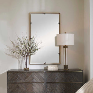 Egon Mirror, Gold - elegant mirror for adding style and light to any room | Image 1 | InSTYLE Home & Rugs
