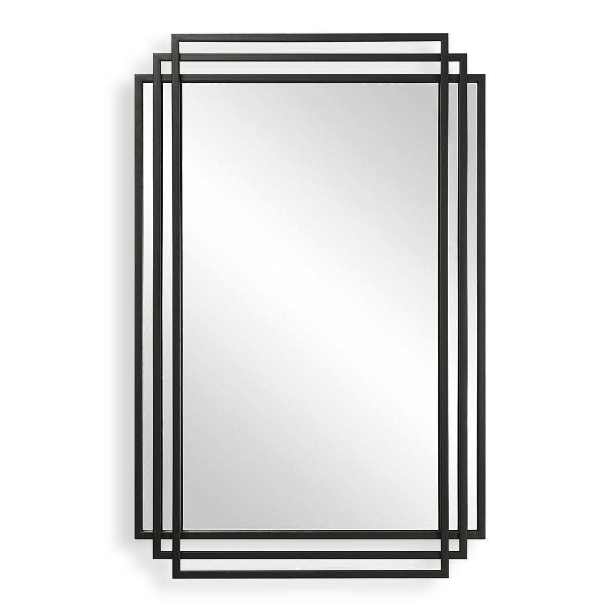 Amherst Mirror, Black - elegant mirror for adding style and light to any room | Image 2 | InSTYLE Home & Rugs
