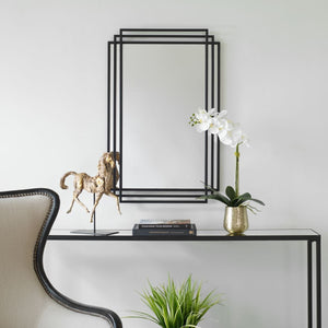 Amherst Mirror, Black - elegant mirror for adding style and light to any room | Image 6 | InSTYLE Home & Rugs