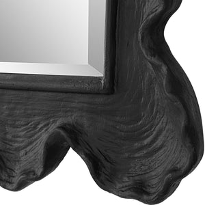 Sea Coral Mirror, Black - full-length mirror for creating the illusion of space and light | Image 4 | InSTYLE Home & Rugs