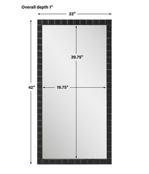 Dandridge Mirror, Black - elegant mirror for adding style and light to any room | Image 6 | InSTYLE Home & Rugs