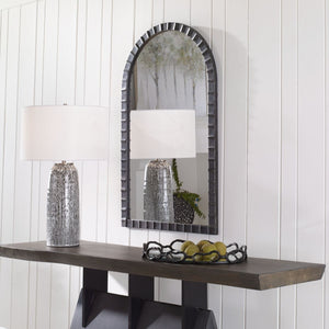 Dandridge Arch Mirror, Black - modern mirror with sleek design for contemporary interiors | Image 4 | InSTYLE Home & Rugs
