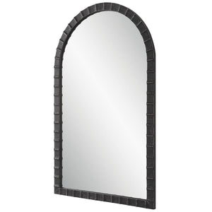 Dandridge Arch Mirror, Black - modern mirror with sleek design for contemporary interiors | Image 2 | InSTYLE Home & Rugs