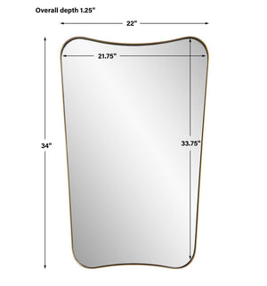 Belvoir Mirror, Brass - full-length mirror for creating the illusion of space and light | Image 6 | InSTYLE Home & Rugs