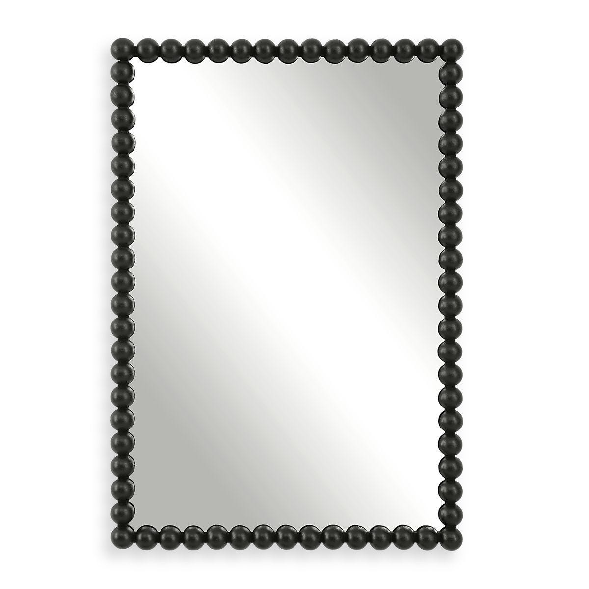 Serna Vanity Mirror, Black - elegant mirror for adding style and light to any room | Image 2 | InSTYLE Home & Rugs