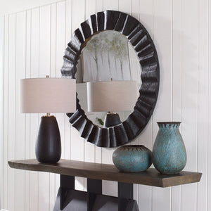 Caribou Round Mirror - full-length mirror for creating the illusion of space and light | Image 1 | InSTYLE Home & Rugs
