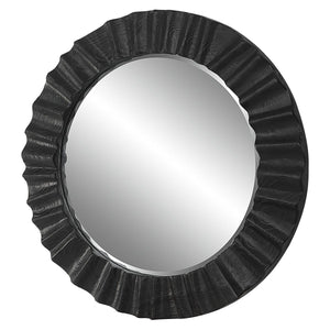 Caribou Round Mirror - full-length mirror for creating the illusion of space and light | Image 3 | InSTYLE Home & Rugs