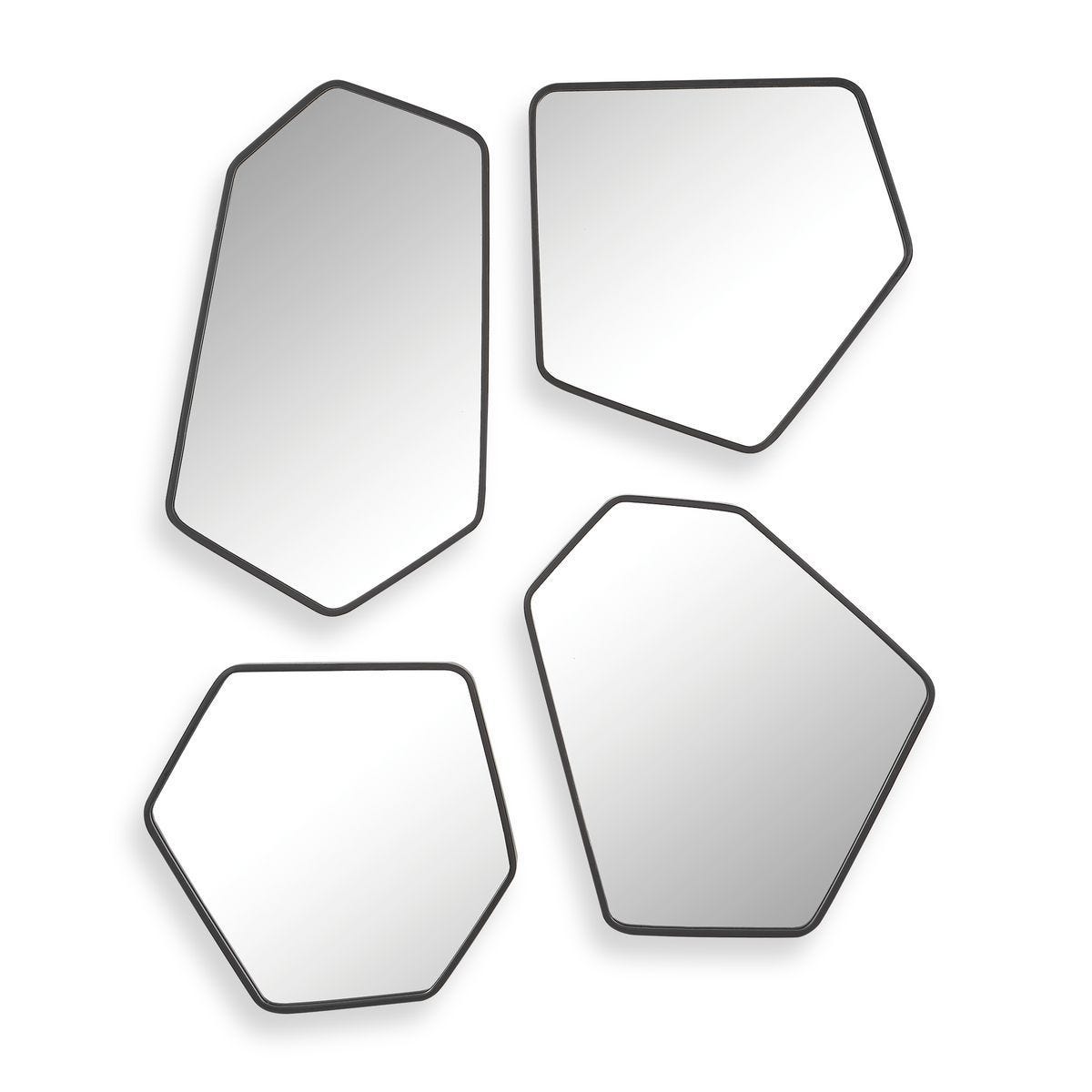Linneah Mirrors, Black, S/4 - available in various shapes, sizes, and frame styles | Image 2 | InSTYLE Home & Rugs