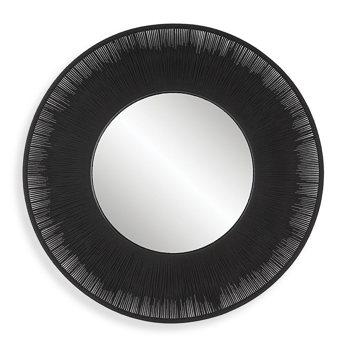 Sailor's Knot Round Mirror, Black - full-length mirror for creating the illusion of space and light | Image 2 | InSTYLE Home & Rugs