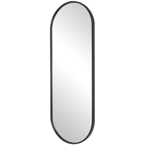 Varina Tall Mirror, Black - elegant mirror for adding style and light to any room | Image 3 | InSTYLE Home & Rugs