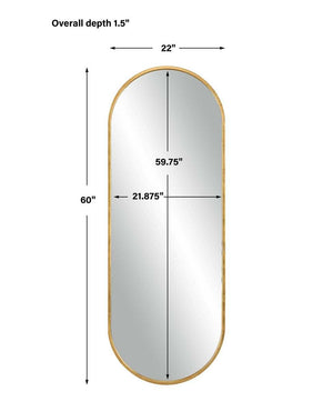 Varina Tall Mirror, Gold - elegant mirror for adding style and light to any room | Image 5 | InSTYLE Home & Rugs