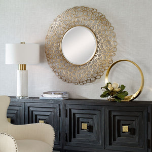 Swirl Round Mirror - elegant mirror for adding style and light to any room | Image 7 | InSTYLE Home & Rugs