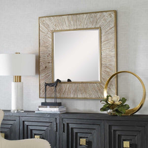 Wharton Square Mirror - modern mirror with sleek design for contemporary interiors | Image 6 | InSTYLE Home & Rugs