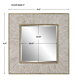 Wharton Square Mirror - modern mirror with sleek design for contemporary interiors | Image 7 | InSTYLE Home & Rugs