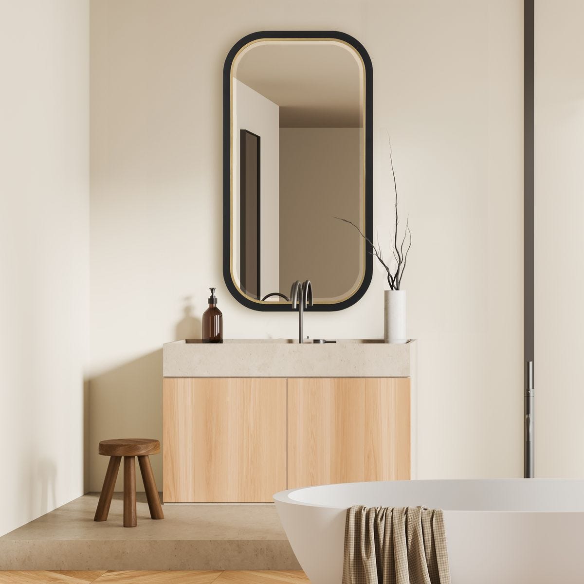 Nevaeh Mirror - elegant mirror for adding style and light to any room | Image 1 | InSTYLE Home & Rugs