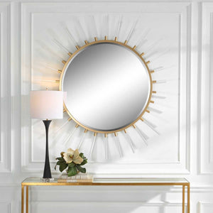 Oracle Round Mirror - elegant mirror for adding style and light to any room | Image 1 | InSTYLE Home & Rugs