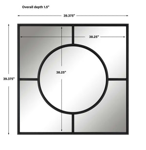 Spurgeon Square Mirror - modern mirror with sleek design for contemporary interiors | Image 6 | InSTYLE Home & Rugs