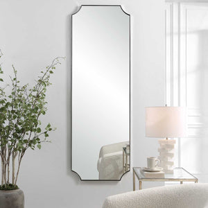Lennox Tall Mirror, Nickel - full-length mirror for creating the illusion of space and light | Image 1 | InSTYLE Home & Rugs
