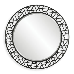 Mosaic Round Mirror - elegant mirror for adding style and light to any room | Image 2 | InSTYLE Home & Rugs