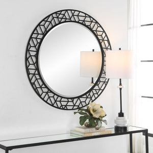 Mosaic Round Mirror - elegant mirror for adding style and light to any room | Image 5 | InSTYLE Home & Rugs