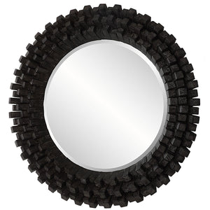 Circle of Piers Round Mirror - full-length mirror for creating the illusion of space and light | Image 4 | InSTYLE Home & Rugs