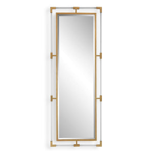 Balkan Tall Mirror, Gold - modern mirror with sleek design for contemporary interiors | Image 2 | InSTYLE Home & Rugs