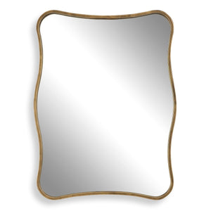 Pavia Vanity Mirror, Gold - modern mirror with sleek design for contemporary interiors | Image 2 | InSTYLE Home & Rugs