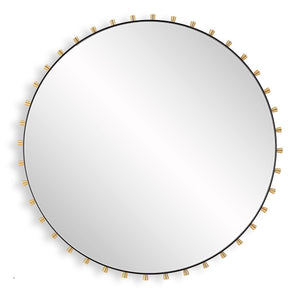 Cosmopolitan Round Mirror - modern mirror with sleek design for contemporary interiors | Image 2 | InSTYLE Home & Rugs