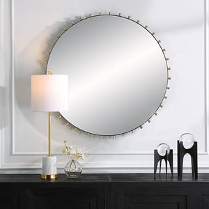 Cosmopolitan Round Mirror - modern mirror with sleek design for contemporary interiors | Image 1 | InSTYLE Home & Rugs