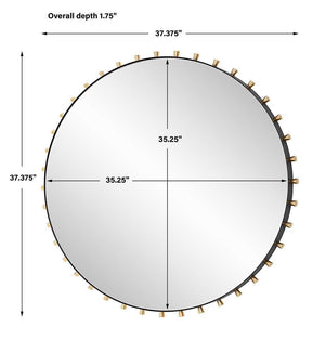 Cosmopolitan Round Mirror - modern mirror with sleek design for contemporary interiors | Image 6 | InSTYLE Home & Rugs
