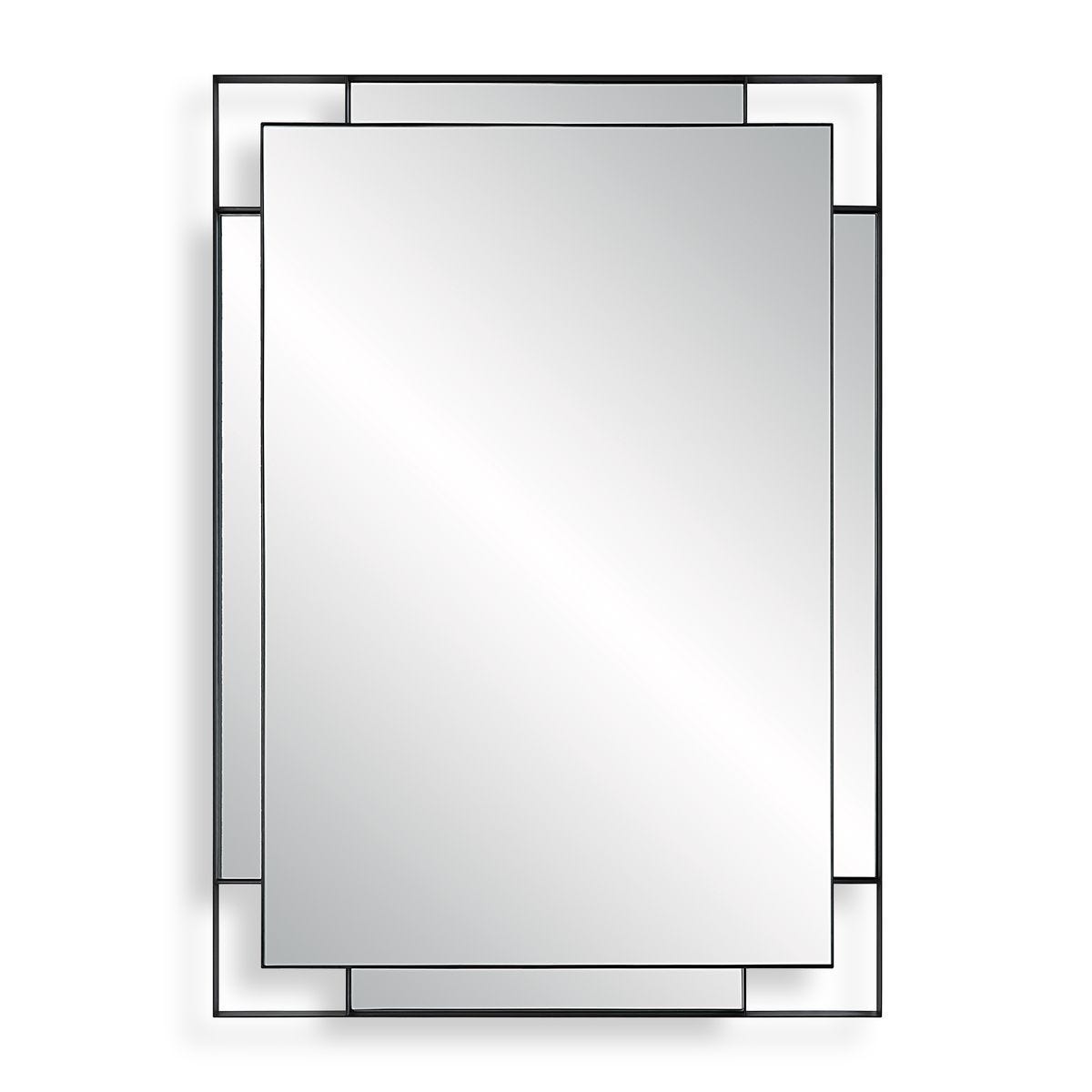 Stellan Mirror, Black - modern mirror with sleek design for contemporary interiors | Image 2 | InSTYLE Home & Rugs