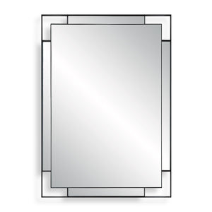 Stellan Mirror, Black - modern mirror with sleek design for contemporary interiors | Image 2 | InSTYLE Home & Rugs