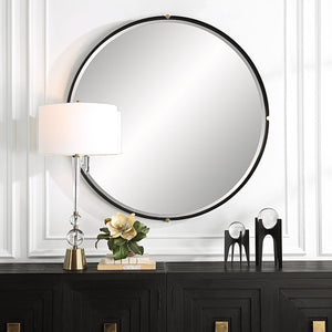 Bonded Round Mirror - elegant mirror for adding style and light to any room | Image 3 | InSTYLE Home & Rugs