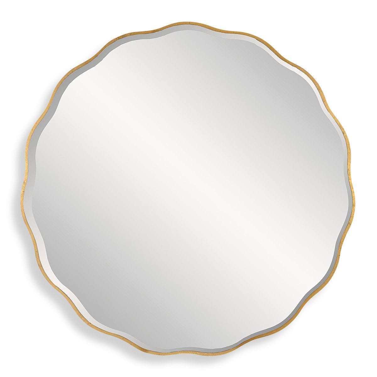 Aneta Large Round Mirror, Gold - elegant mirror for adding style and light to any room | Image 2 | InSTYLE Home & Rugs
