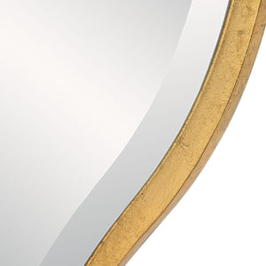 Aneta Large Round Mirror, Gold - elegant mirror for adding style and light to any room | Image 6 | InSTYLE Home & Rugs