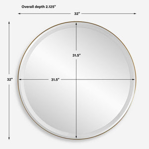 Crofton Lighted Round Mirror, Brass - elegant mirror for adding style and light to any room | Image 12 | InSTYLE Home & Rugs