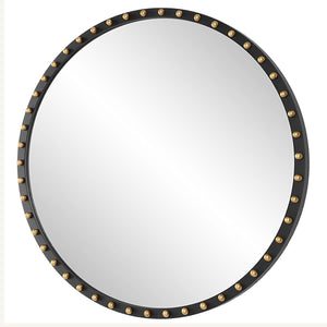 Sele Round Mirror - elegant mirror for adding style and light to any room | Image 4 | InSTYLE Home & Rugs