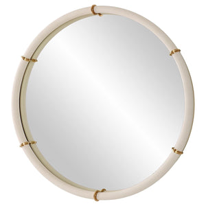 Cyprus Round Mirror - full-length mirror for creating the illusion of space and light | Image 4 | InSTYLE Home & Rugs