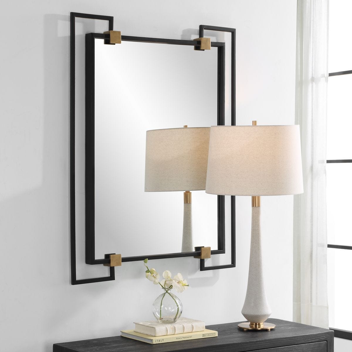 Ivey Rectangle Mirror - full-length mirror for creating the illusion of space and light | Image 1 | InSTYLE Home & Rugs