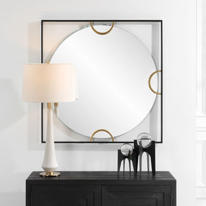 Hinson Square Mirror - full-length mirror for creating the illusion of space and light | Image 3 | InSTYLE Home & Rugs